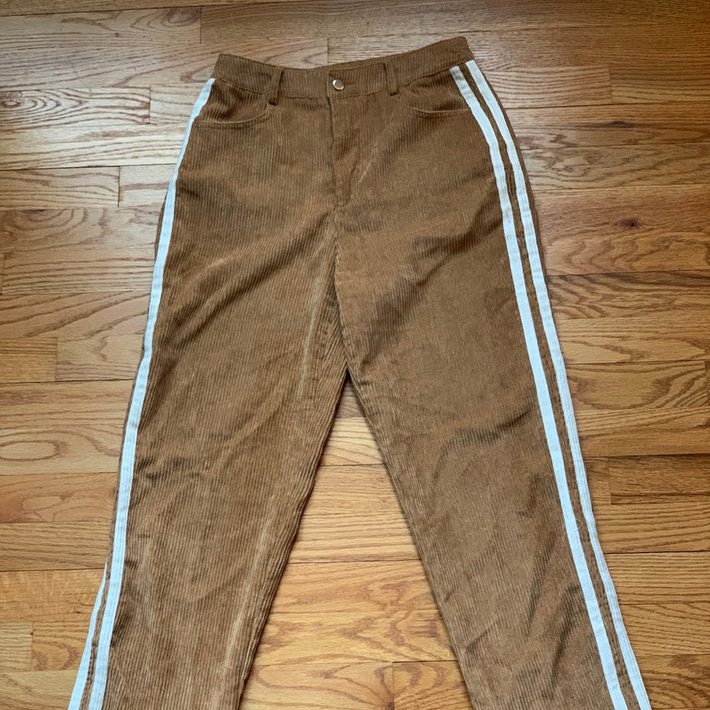 CORDUROY WIDE LEG PANTS